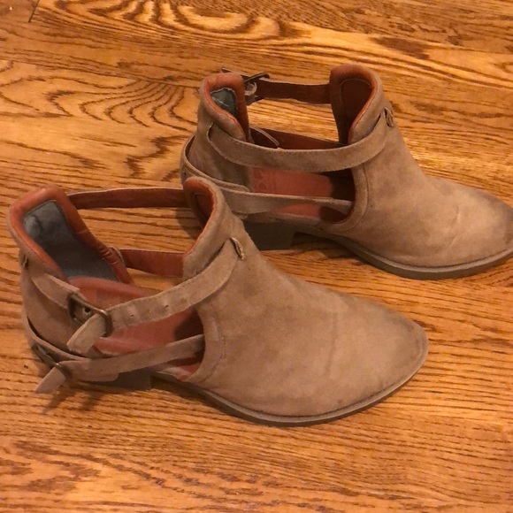 BC - brown suede booties - Picture 3 of 3